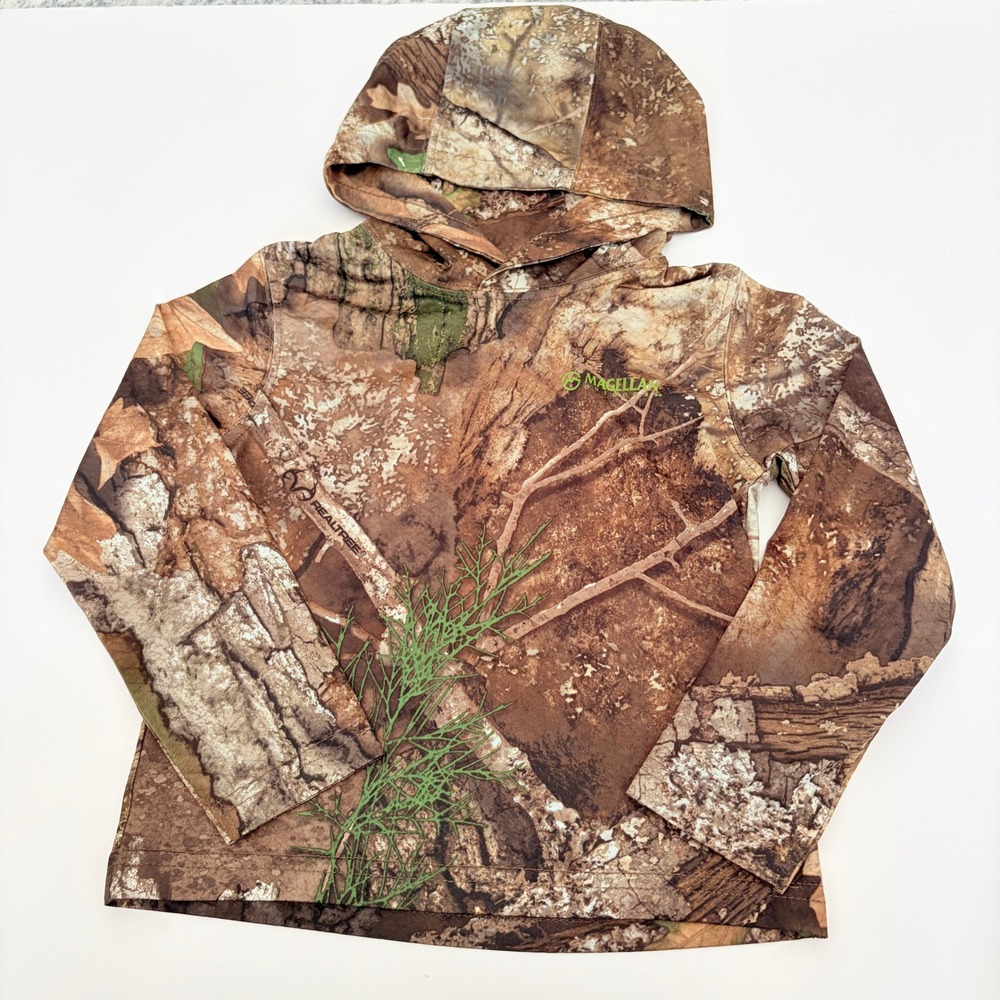 Magellan Realtree APX Camo Lightweight Hoodie 2T Toddler Hunting Shirt Kids